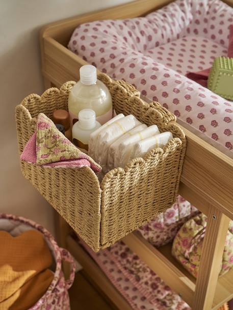 Panier de rangement pour table à langer FESTON beige 2 - vertbaudet enfant 