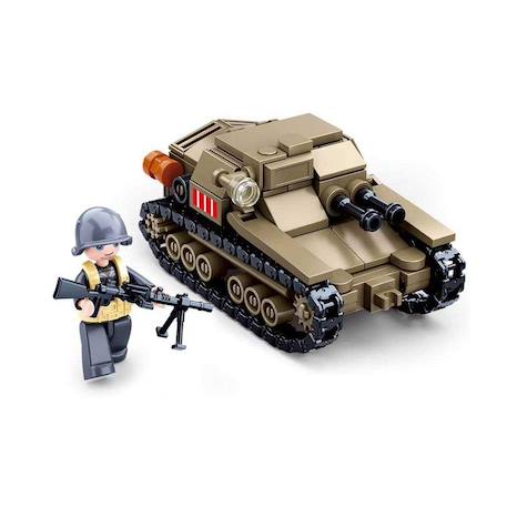 Army wwii - petit char d'assaut italien Marron 4 - vertbaudet enfant 