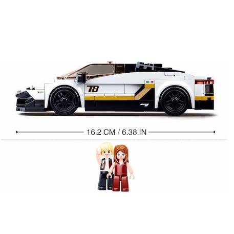 Model bricks - super voiture italienne blanche Blanc 5 - vertbaudet enfant 