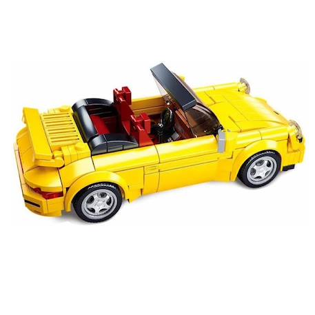 Model bricks - voiture de sport allemande jaune Jaune 3 - vertbaudet enfant 