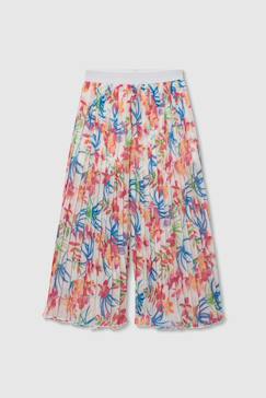 Pantalon fille imprimé feuilles évasé  - vertbaudet enfant
