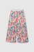 Pantalon fille imprimé feuilles évasé Multicolore 1 - vertbaudet enfant 