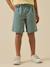 Bermuda taille élastiquée garçon Aqua+Beige 1 - vertbaudet enfant 