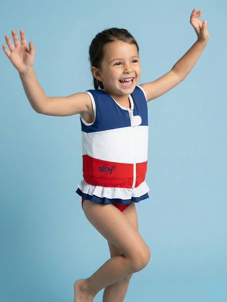 Maillot de bain flottant enfant - coquette Bleu / blanc 2 - vertbaudet enfant 