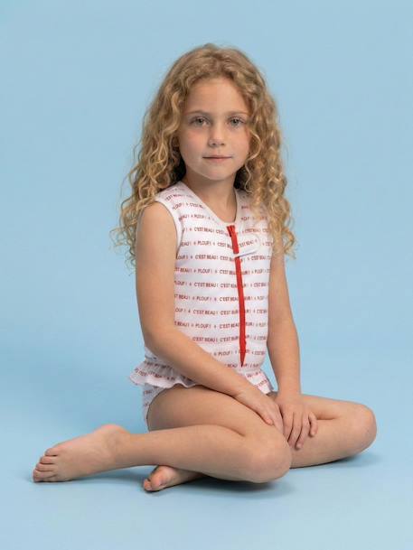 Maillot de bain flottant enfant - butterfly Blanc / rouge 2 - vertbaudet enfant 