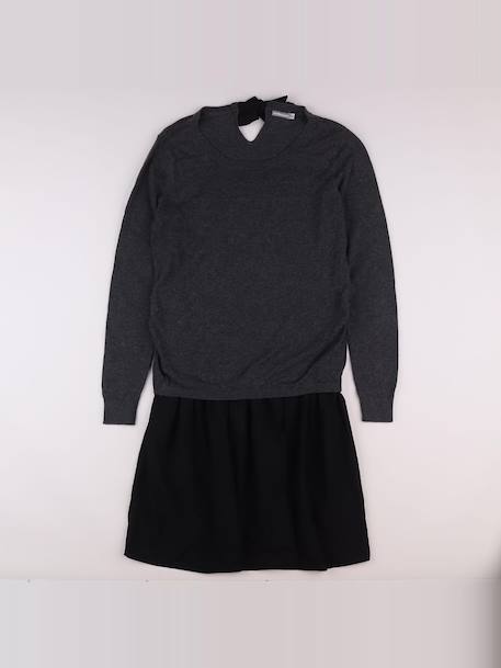 Robe grossesse - 42 à 44 Gris, noir 1 - vertbaudet enfant 