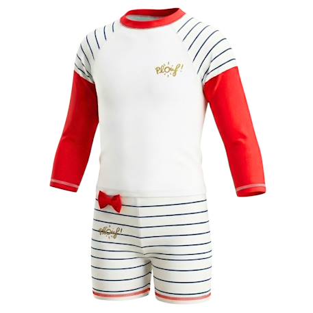 Ensemble anti-uv pour fille - marinette Blanc 4 - vertbaudet enfant 