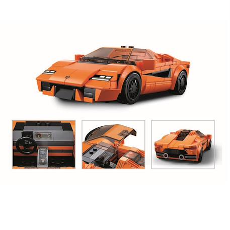 Model bricks - voiture de sport orange Orange 4 - vertbaudet enfant 