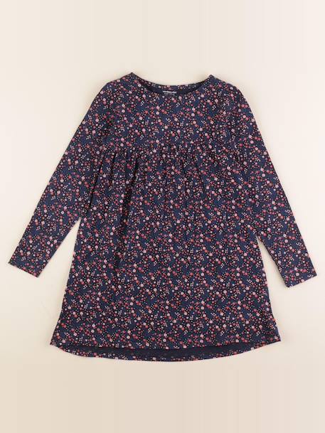 Robe - 8 ans Bleu, rose 1 - vertbaudet enfant 