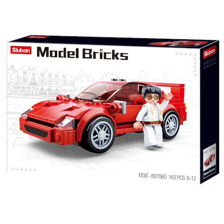 Model bricks - voiture de sport italienne Rouge 1 - vertbaudet enfant 