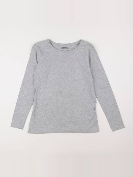 Tee-shirt grossesse - 38 à 40 Gris 1 - vertbaudet enfant 