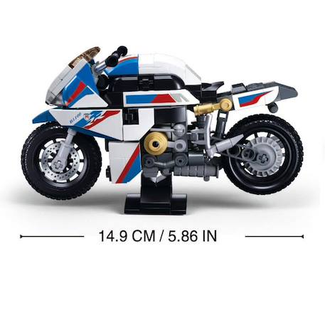 Model bricks - moto de course Blanc 4 - vertbaudet enfant 