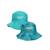 Bob de plage anti-uv réversible - garçon Blanc / Bleu marine à motifs+Bleu / vert à motifs+Vert émeraude 11 - vertbaudet enfant 