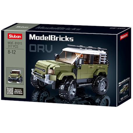 Model bricks - suv d'attaque anglais Vert 1 - vertbaudet enfant 