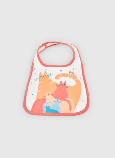Pack de 2 bavoirs bébé coton Blanc 3 - vertbaudet enfant 