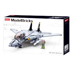 Jouet-Jeux d'imagination-Model bricks - avion chasseur à réaction