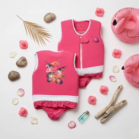 Maillot de bain flottant enfant - flamingo Rose fushsia 4 - vertbaudet enfant 