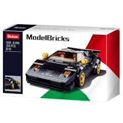 Jouet-Jeux d'imagination-Model bricks - voiture de sport italienne noire