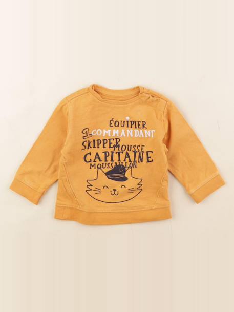 Tee-shirt - 6 mois Orange 1 - vertbaudet enfant 