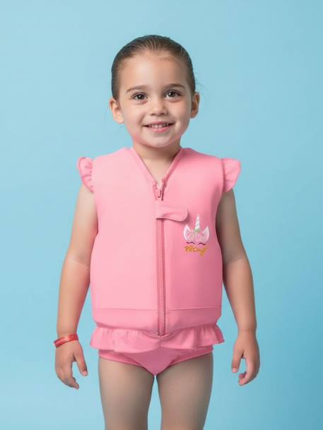 Maillot de bain flottant enfant - rosy Rose pâle 2 - vertbaudet enfant 