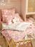 Parure housse de couette et taie d'oreiller rose imprimé 1 - vertbaudet enfant 
