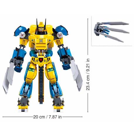 Robot super pr mecha jaune bleu Jaune 3 - vertbaudet enfant 
