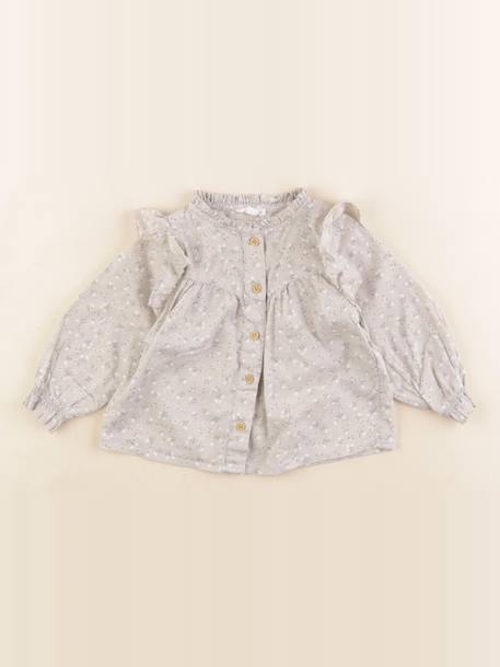 Blouse - 6 mois Gris 1 - vertbaudet enfant 