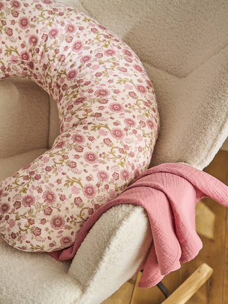 Housse pour coussin d'allaitement Hygge+imprimé fleuri+rose imprimé 14 - vertbaudet enfant 
