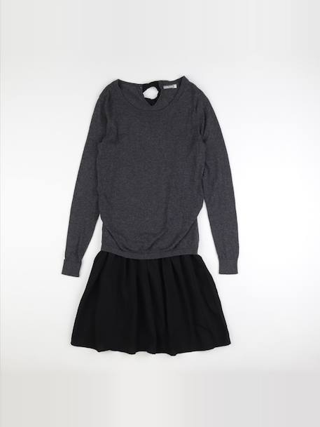 Robe grossesse - 34 à 36 Gris, noir 1 - vertbaudet enfant 