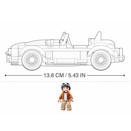 Model bricks - voiture de sport classique Bleu 4 - vertbaudet enfant 