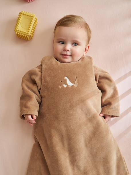 Gigoteuse hiver manches amovibles caramel 1 - vertbaudet enfant 