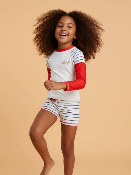 Ensemble anti-uv pour fille - marinette Blanc 2 - vertbaudet enfant 