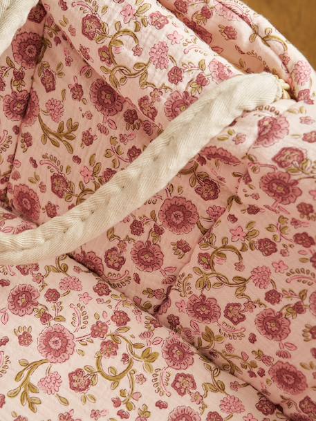 Housse pour couffin en gaze de coton Bord de mer+Hygge+Nuages+rose imprimé 20 - vertbaudet enfant 