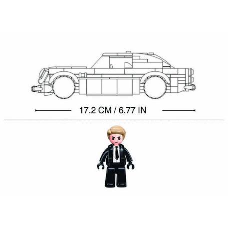 Model bricks - voiture agent secret Gris 5 - vertbaudet enfant 