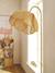 Lampadaire rotin fleur métal doré 2 - vertbaudet enfant 