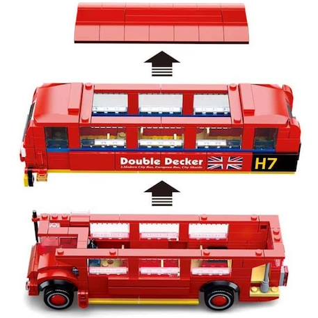 Model bricks - bus londonien Rouge 5 - vertbaudet enfant 