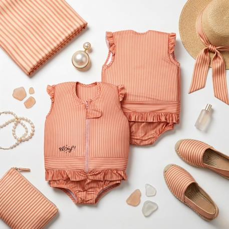Maillot de bain flottant enfant - pretty Rose pâle 4 - vertbaudet enfant 