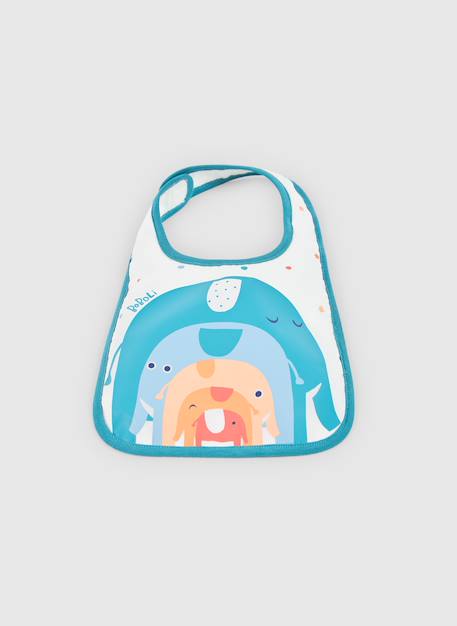 Pack de 2 bavoirs bébé coton Blanc 2 - vertbaudet enfant 