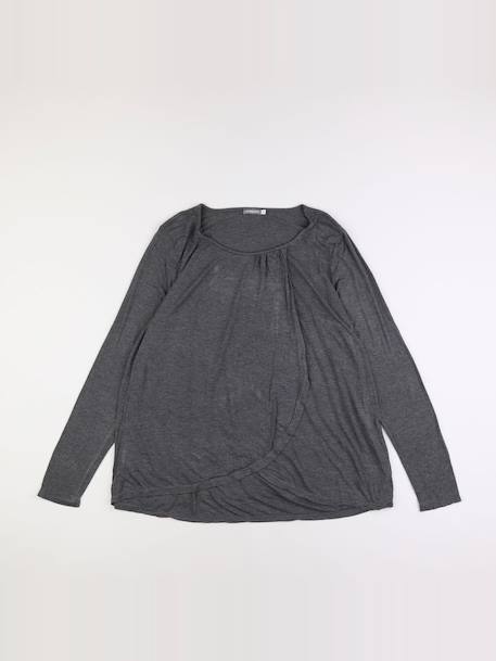 Tee-shirt grossesse - 46 à 48 Gris 1 - vertbaudet enfant 