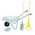 Kit d'outils de jardinage avec brouette Bleu 1 - vertbaudet enfant 