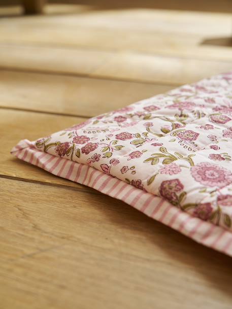 Tapis de sol enfant en coton rose imprimé 2 - vertbaudet enfant 