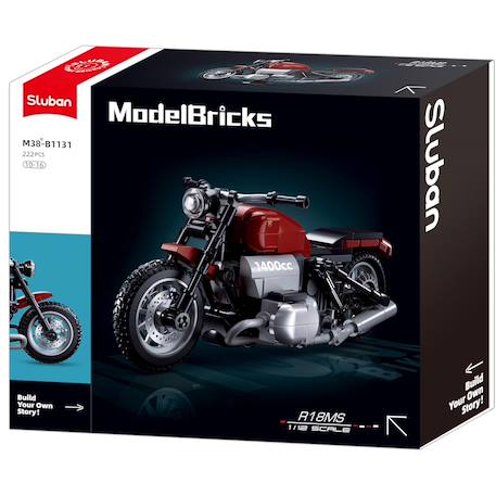 Model bricks - moto style harley Rouge 1 - vertbaudet enfant 