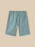 Bermuda taille élastiquée garçon Aqua+Beige 2 - vertbaudet enfant 