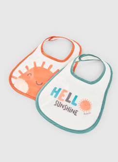 Puériculture-Pack de 2 bavoirs bébé coton