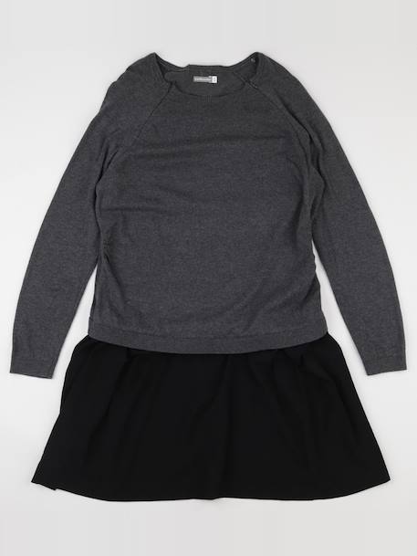 Robe grossesse - 46 à 48 Gris, noir 1 - vertbaudet enfant 