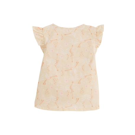 Blouse bébé en popeline poésie d'été Vanille 3 - vertbaudet enfant 