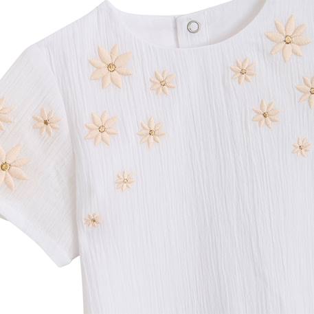 Robe enfant poésie d'été Blanc 4 - vertbaudet enfant 