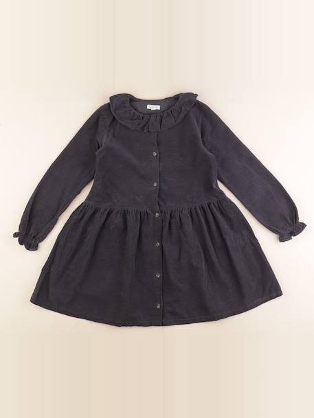 Robe - 9 ans Gris 1 - vertbaudet enfant 