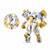 Robot mecha 2 en 1 blanc jaune Blanc 4 - vertbaudet enfant 