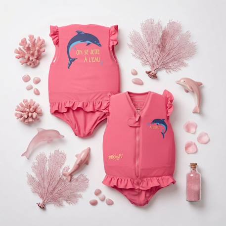 Maillot de bain flottant enfant - dauphin Rose 4 - vertbaudet enfant 